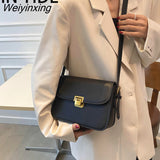 Weiyinxing YIDE Women's Shoulder Bag Handbag Messenger Bag Preppy Style Female Bag Vintage Envelope Bag High quality Briefcase Purse