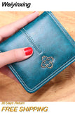 Weiyinxing Leather Women Wallet Hasp Small and Slim Coin Pocket Purse Women Wallets Cards Holders Luxury Brand Wallets Designer Purse