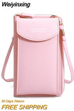 Weiyinxing Small Crossbody Bags Women Mini PU Leather Shoulder Messenger Bag For Girls Yellow Bolsas Ladies Phone Purse Zipper Flap