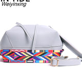 Weiyinxing YIDE Vintage Fashion Small Women Leather Bucket Bag Handbag Tassel Drawstring Shoulder Bag Messenger Crossbody Bags Purses