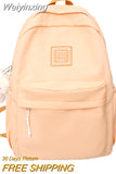 Weiyinxing Waterproof Cute Travel Student Bag Lady Kawaii Solid College Backpack Trendy Cool Women Bags Fashion Female Backpack Laptop