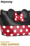 Weiyinxing Cosmetic Bag Cartoon Bow Makeup Case Women Zipper Hand Holding Make Up Handbag Organizer Storage Pouch Toiletry Wash Bags