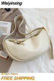 Weiyinxing New Vintage Saddle Bag Small PU Leather Shoulder Crossbody Bag For Women Brand Designer Lock Flap Purse And Handbags Female
