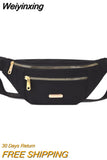 Weiyinxing Women Waist Bag Fanny Pack Zipper Chest Bag Female Banana Bag Money Pouch Travel Shoulder Purse Belly Pocket Hip Bum Bag