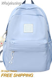 Weiyinxing Waterproof Cute Travel Student Bag Lady Kawaii Solid College Backpack Trendy Cool Women Bags Fashion Female Backpack Laptop