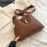 Weiyinxing Yde 2023 Ladies Casual Shoulder Bag Fashion Messenger Bag High Quality Net Red Wide Shoulder Strap Texture Small Square Bag