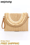 weiyinxing Tassel Straw Clucth Bag for Women Panelled Shoulder Crossbody Bags Rope Woven Summer Beach Bag Big Envelope Purse 2023