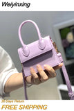 Weiyinxing Small Square bag 2023 Fashion New Quality PU Leather Women's Handbag Crocodile pattern Chain Shoulder Messenger Bags