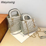 Weiyinxing Bags for Women 2023 Embroidery Designer Handbag Casual Tote Bag Lady Crossbody Bags Fashion Purse Classic Square Clutches