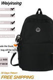 Weiyinxing Multi-Pocket Female Backpack Book School Bag for Teenage Girls Boys Student Women's Travel Rucksack Small Or Big Size
