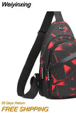 Weiyinxing Men Casual Multifunction Shoulder Bag Travel Crossbody Bag on Shoulder Sling Bag Pack Messenger Pack Chest Bag for Male