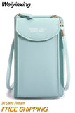Weiyinxing Small Crossbody Bags Women Mini PU Leather Shoulder Messenger Bag For Girls Yellow Bolsas Ladies Phone Purse Zipper Flap