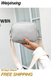 Weiyinxing Designer Leather Women Bag Ladies Shoulder Messenger Bags Handbag Letter Flap Simple Fashion Females Crossbody Bag