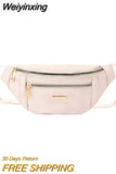 Weiyinxing Bags for Women Oxford Leisure Color Waist Bag Shoulder Crossbody Chest Bags Handbags All-match Messenger Belt Bags