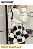 Weiyinxing Design Women Soft Plush Shoulder Bag Fashion Ladies Faux Fur Chain Handbags Large Capacity Female Furry Tote Bags