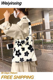 Weiyinxing Women's Girls Plush Handbag Mini Love Clutch Ladies Shoulder Underarm Bag Female Leopard Tote Purse Street Travel Bags