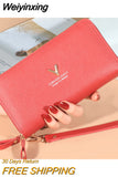 Weiyinxing Women's Wallet Female Purses Tassel Coin Purse Card Holder Wallets Female Pu Leather Clutch Money Bag Pu Leather Wallet2023