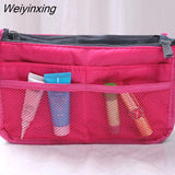 Weiyinxing Nylon Travel Desk Organizer For Cosmetics Hand Purse Large Liner Lady Box Storage Makeup Bag Cheap Bathing Bag Pouch