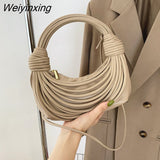 Weiyinxing trend New Line Bundle Clutch Bag For Female High Quality Women's Handbag and Purse Designer Shoulder Bag Senior Hobos