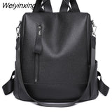 Weiyinxing Bagpack Ladies Sac A Dos Back Pack Designer Female Backpack High Quality Vintage Leather Backpacks for Women School Bag