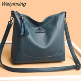 Weiyinxing Purse Ladies Handbags Sac a Main Designer Women Crossbody Bag Vintage Leather Shoulder Bags High Quality Messenger Bags