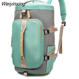 Weiyinxing Women Gym Bag Backpack Fitness Bags Outdoor Shoulder Bag Large Capacity Travel Bag