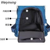 Weiyinxing Quality Oxford Women Backpack Elegant Floral Embroidery School Bags Waterproof Female Backpacks Teenage Girls