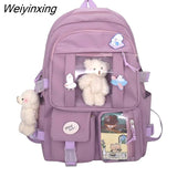 Weiyinxing 2023 Japanese High School Girls Backpack School Bags For Teenage Multi Pockets Kawaii Bag Backpack Women Harajuku Cute