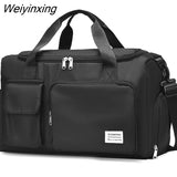 Weiyinxing Foldable Travel Tote Bag Ports Gym HandBag Large Capacity Women Portable Bag Multifunction Fitness Yoga Duffle Bags