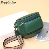 Weiyinxing Brand 100% Genuine Leather Women Bag Handbags Large Capacity Tote Bag Vintage High Quality Ladies Shoulder Messenger Bags