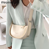 Weiyinxing Design PU Leather Small Shoulder Crossbody Bags for Women Trends 2023 Summer Fashion Brand Wide Strap Ladies Handbags