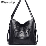 Weiyinxing New High Quality Women's PU Leather Shoulder Bag Large Capacity Girl Stylist Design Diagonal Women's Bag Handbag Sac A Main