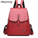 Weiyinxing Quality Leather Backpack Women High Capacity Travel Backpack School Bags Fashion School Backpack for Women 2023 mochilas