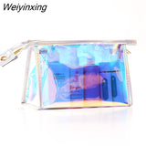 Weiyinxing Laser Cosmetic Bag Female Portable Simple Waterproof Travel Color PVC Cosmetic Storage Bag