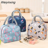 Weiyinxing Lunch Bag New Thermal Insulated Lunch Box Tote Cooler Handbag Bento Pouch Dinner Container School Food Storage Bags