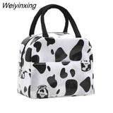 Weiyinxing Lunch Bag Lunch Box Thermal Insulated Canvas Tote Pouch Kids School Dinner Container Travel Picnic Food Storage Bag