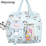 Weiyinxing Kawaii Travel Small Waterproof School Bag Female Cartoon College Backpack Women Laptop Book Bags Lady Cute Backpack Fashion