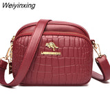 Weiyinxing Women Wallet HandBags New Vintage Crossbody Cowhide Cell Phone Shoulder Bag Genuine Leather Messenger Bags Fashion Daily Use For