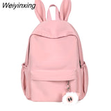 Weiyinxing Women Large Capacity Kawaii Backpack Waterproof Nylon Female Schoolbag Cute Girl Travel Book Bags College Lady Laptop Backpacks