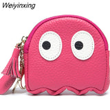 Weiyinxing Women Wallets Soft Genuine Leather Coin Bag Small Lovely Cowhide Wallets Card Holder Large Capacity Money Bag Portable Clutch