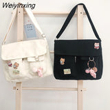 Weiyinxing Shoulder Bags for Women men Simple Large Capacity Messenger Crossbody Tote Shopper Bag Young Student Women's School bags