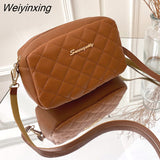 Weiyinxing Lingge Embroidery Small Messenger Bag For Women Trend Luxury Female Shoulder Bag Casual Ladies Crossbody Bags 2023 New