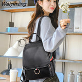 Weiyinxing Vintage Backpack For Girls School Bag Travel Bagpack Ladies Sac A Dos Back Pack New Women High Quality Leather Backpacks