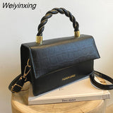 Weiyinxing Bags for Women 2023 New Luxury Handbags Casual Stone Prints Ladies Shoulder Bag Designer Quality Tote Crossbody Female Bag
