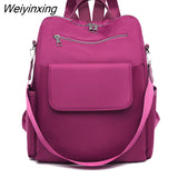 Weiyinxing Backpack Fashion Oxford cloth Women Backpack Teenager Girl New Trend Student Schoolbags Multi-pocket Shoulder Bags Female