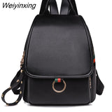 Weiyinxing Vintage Backpack For Girls School Bag Travel Bagpack Ladies Sac A Dos Back Pack New Women High Quality Leather Backpacks