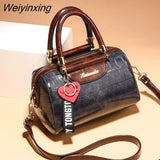 Weiyinxing Design Handbags Shoulder Bags Top Quality PU Leather Women Handbag Classic Crocodile Tote Bag Female Messenger Bag Bolso