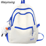 Weiyinxing Female Mochila Large Capacity Fashion College Student Backpack Girl Travel Bag Women School Bag Men Laptop Backpacks Bookbag