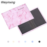 Weiyinxing Women Cute Leather Passport Cover Air tickets For Cards Travel Passport Holder Wallet Case