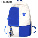 Weiyinxing Cute Waterproof College Bag Girl Travel Student Backpack Fashion Leisure Female Book Backpack Laptop Women Nylon School Bag